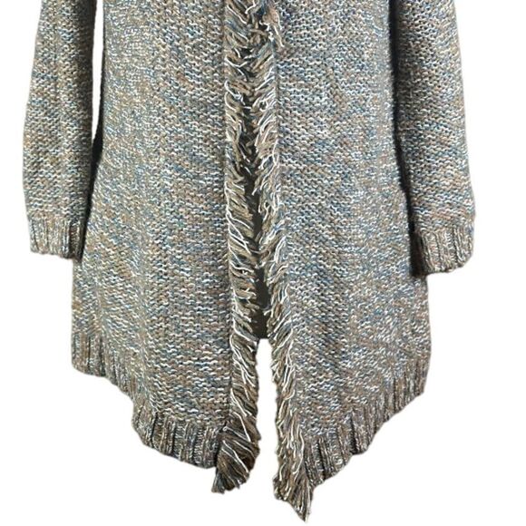 Anthropologie Sparrow Multi Color Open Front Linen/Wool Cardigan Size Small 📦 - Picture 9 of 10